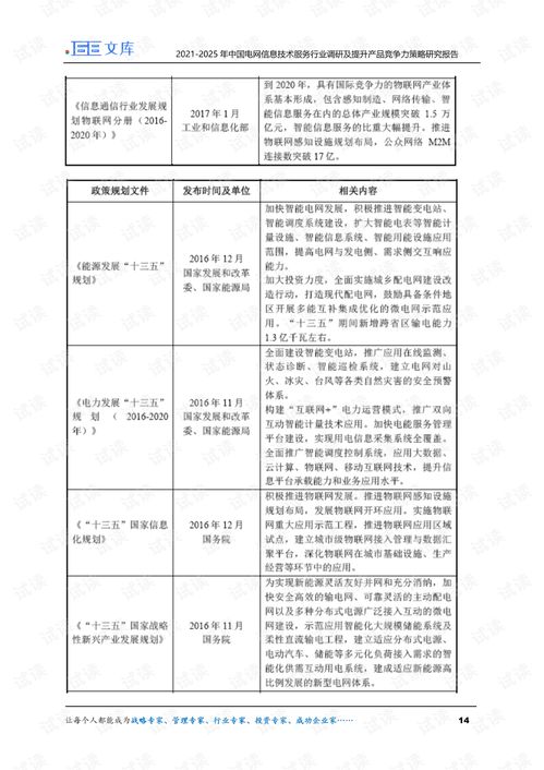 2021-2025年中國電網信息技術服務行業調研及產品競爭力提升策略